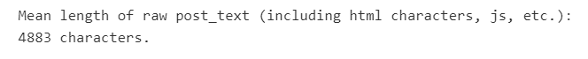 mean length of post_text